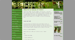 Desktop Screenshot of alpacasofireland.com